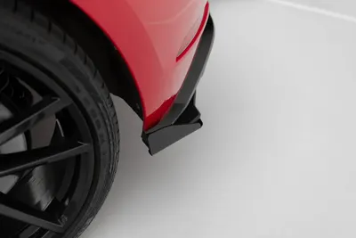 Maxton Design Heck-Seitenflaps für VW Golf 7 R Facelift – Schwarz matt