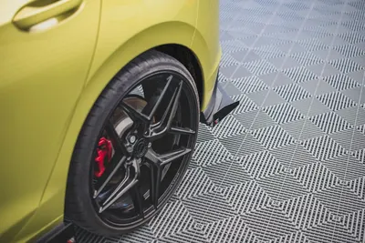 Maxton Design Heck-Seitenflaps für VW Golf 8 GTI Clubsport – Schwarz matt