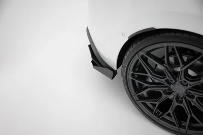 Maxton Design Heck-Seitenflaps für VW Golf 8 GTI / GTE / R-Line – Schwarz matt