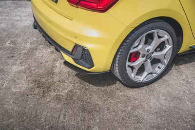 Maxton Design Heck-Seitensplitter für Audi A1 S line GB – Schwarz glänzend
