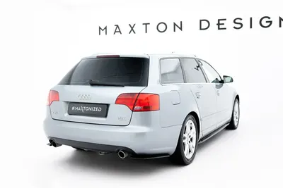 Maxton Design Heck-Seitensplitter für Audi A4 B7 – Schwarz glänzend