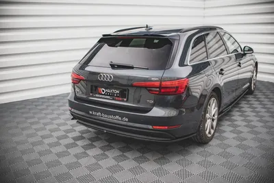 Maxton Design Heck-Seitensplitter für Audi A4 B9 – Schwarz glänzend