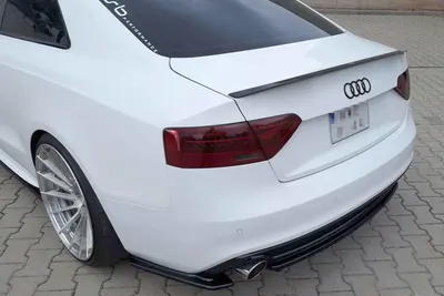Maxton Design Heck-Seitensplitter für Audi A5 S line 8T Facelift – Schwarz glänzend