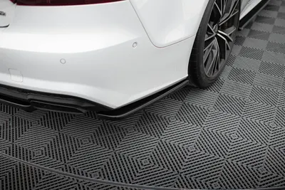 Maxton Design Heck-Seitensplitter für Audi A7 S line Facelift – Schwarz glänzend
