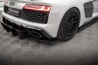 Maxton Design Heck-Seitensplitter für Audi R8 Mk2 Facelift – Schwarz glänzend