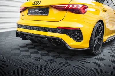 Maxton Design Heck-Seitensplitter für Audi RS3 Sportback 8Y – Sichtcarbon (Prepreg)