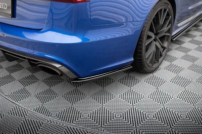 Maxton Design Heck-Seitensplitter für Audi RS6 C7 / C7 Facelift – Schwarz glänzend
