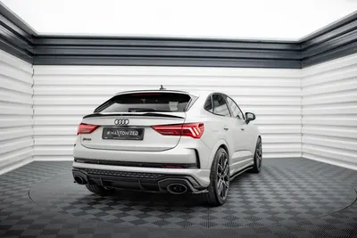 Maxton Design Heck-Seitensplitter für Audi RSQ3 Sportback F3 – Schwarz glänzend