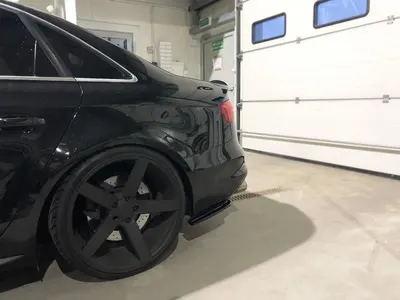 Maxton Design Heck-Seitensplitter für Audi S4 B8 Facelift – Schwarz glänzend