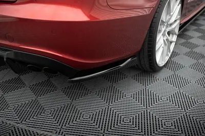Maxton Design Heck-Seitensplitter für Audi S5 / A5 S line Sportback 8T – Schwarz glänzend