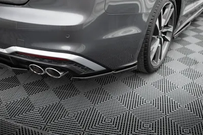 Maxton Design Heck-Seitensplitter für Audi S5 Sportback / Coupé F5 Facelift – Schwarz glänzend