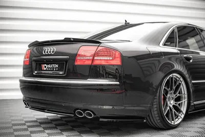 Maxton Design Heck-Seitensplitter für Audi S8 D3 – Schwarz glänzend