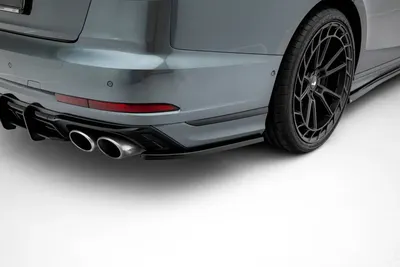 Maxton Design Heck-Seitensplitter für Audi S8 D5 Facelift – Schwarz glänzend