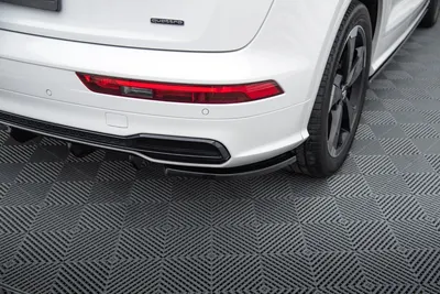 Maxton Design Heck-Seitensplitter für Audi SQ5/Q5 S line Mk2 – Schwarz glänzend