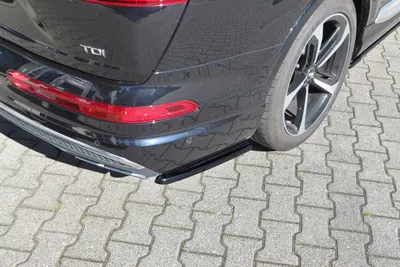 Maxton Design Heck-Seitensplitter für Audi SQ7 / Q7 S line Mk2 – Schwarz glänzend