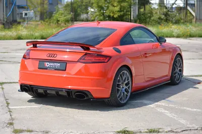 Maxton Design Heck-Seitensplitter für Audi TT RS 8S – Schwarz glänzend