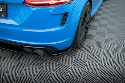 Maxton Design Heck-Seitensplitter für Audi TT S 8S Facelift – Schwarz glänzend