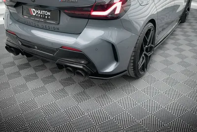 Maxton Design Heck-Seitensplitter für BMW 1er F40 M-Paket/ M135i – Schwarz glänzend