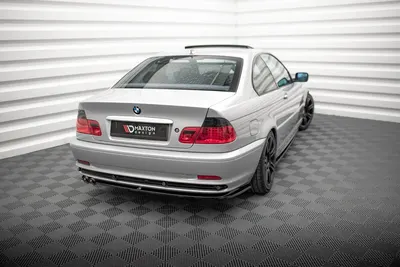 Maxton Design Heck-Seitensplitter für BMW 3er Coupé E46 – Schwarz glänzend