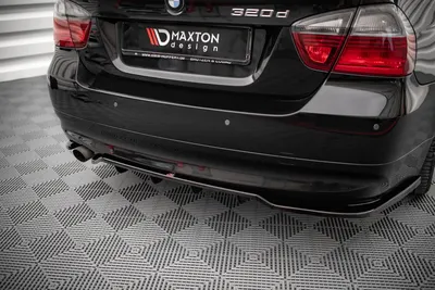 Maxton Design Heck-Seitensplitter für BMW 3er Limousine E90/E91 – Schwarz glänzend