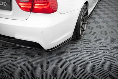 Maxton Design Heck-Seitensplitter für BMW 3er E90 MPACK – Schwarz glänzend