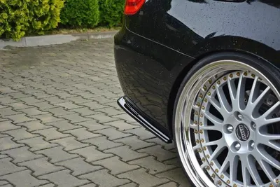 Maxton Design Heck-Seitensplitter für BMW 3er E92 M-Paket Facelift – Schwarz glänzend