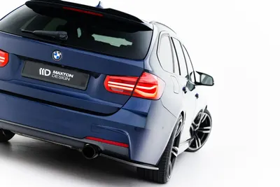 Maxton Design Heck-Seitensplitter für BMW 3er M-Paket Limousine / Touring F30 / F30 Facelift / F31 / F31 Facelift – Schwarz glänzend