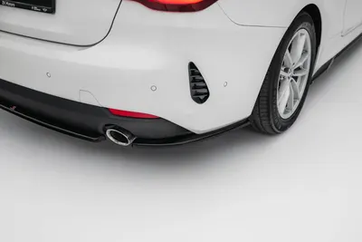 Maxton Design Heck-Seitensplitter für BMW 4er Coupé / Cabrio G22 / G23 – Schwarz glänzend