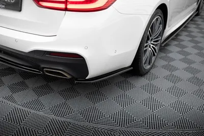 Maxton Design Heck-Seitensplitter für BMW 5er G30/ G31 M-Paket – Schwarz glänzend