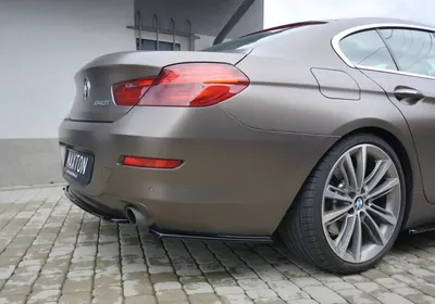 Maxton Design Heck-Seitensplitter für BMW 6er Gran Coupé – Schwarz glänzend