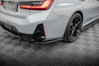 Maxton Design Heck-Seitensplitter für BMW M340i G20 / G21 Facelift – Schwarz glänzend