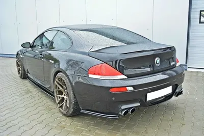 Maxton Design Heck-Seitensplitter für BMW M6 E63 – Schwarz glänzend