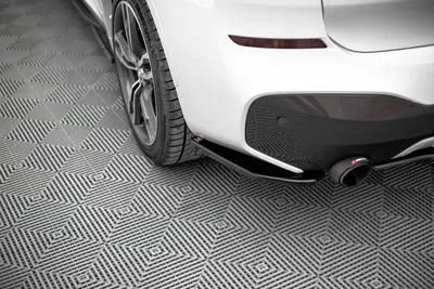 Maxton Design Heck-Seitensplitter für BMW X1 M-Paket F48 / F48 Facelift – Schwarz glänzend