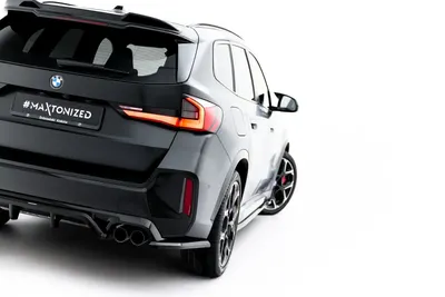 Maxton Design Heck-Seitensplitter für BMW X1 M35i U11 – Schwarz glänzend