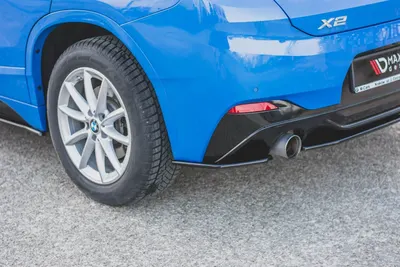 Maxton Design Heck-Seitensplitter für BMW X2 F39 M-Paket – Schwarz glänzend