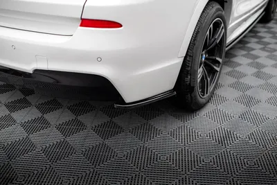 Maxton Design Heck-Seitensplitter für BMW X3 M-Paket F25 Facelift – Schwarz glänzend