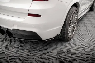 Maxton Design Heck-Seitensplitter für BMW X3 M-Paket F25 – Schwarz glänzend