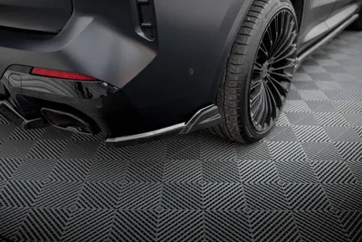 Maxton Design Heck-Seitensplitter für BMW X3 M-Paket G01 Facelift – Schwarz glänzend