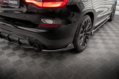Maxton Design Heck-Seitensplitter für BMW X3 x-Line G01 – Schwarz glänzend