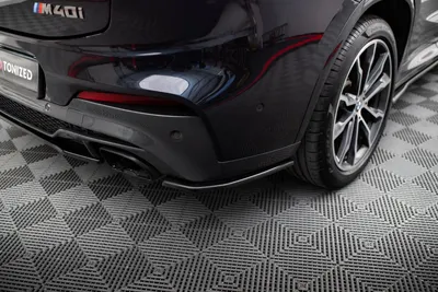 Maxton Design Heck-Seitensplitter für BMW X4 M40i G02 – Schwarz glänzend