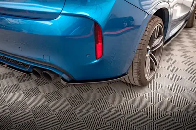Maxton Design Heck-Seitensplitter für BMW X6 M F86 – Schwarz glänzend