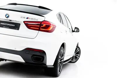 Maxton Design Heck-Seitensplitter für BMW X6 M-Paket F16 – Schwarz glänzend