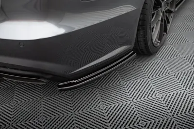 Maxton Design Heck-Seitensplitter V.1 für Audi A6 / A6 C7 S line/ S6 C7 Facelift – Schwarz glänzend