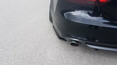 Maxton Design Heck-Seitensplitter V.1 für Audi A7 S line C7 – Schwarz glänzend