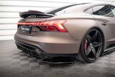 Maxton Design Heck-Seitensplitter V.1 für Audi e-Tron GT / RS GT Mk1 – Schwarz glänzend