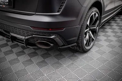Maxton Design Heck-Seitensplitter V.1 für Audi RSQ8 Mk1 – Schwarz glänzend