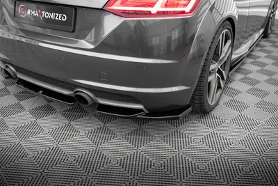 Maxton Design Heck-Seitensplitter V.1 für Audi TT S line 8S – Schwarz glänzend