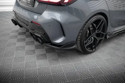 Maxton Design Heck-Seitensplitter V.1 für BMW 1er M-Paket / M135i / 128ti F40 – Schwarz glänzend