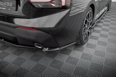 Maxton Design Heck-Seitensplitter V.1 für BMW 2er Coupé G42 – Schwarz glänzend