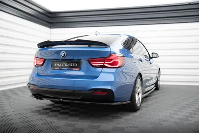 Maxton Design Heck-Seitensplitter V.1 für BMW 3er GT M-Paket F34 – Schwarz glänzend